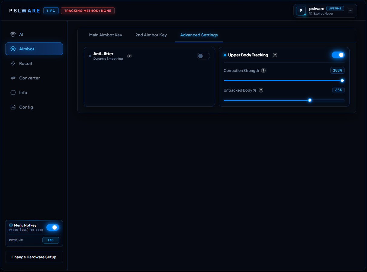 PSLWARE Menu Screen 3